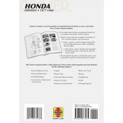 Odyssey 77-84 Revue technique Clymer HONDA Anglais