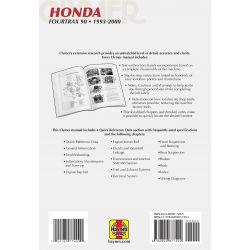 4-TRAX 90 ATV 93-00 Revue technique Clymer HONDA Anglais