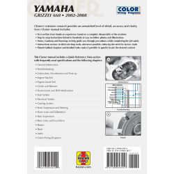 Grizzly 660 02-08 Revue technique Clymer YAMAHA Anglais