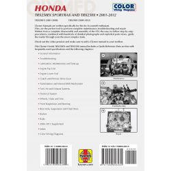 TRX250EX Sportrax TRX250X 01-12 Revue technique Clymer HONDA Anglais