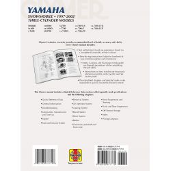 Snowmobile 97-02 Revue technique Haynes Clymer YAMAHA Anglais