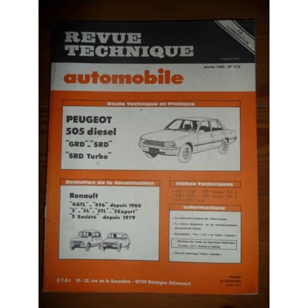 505 Die Revue Technique Peugeot
