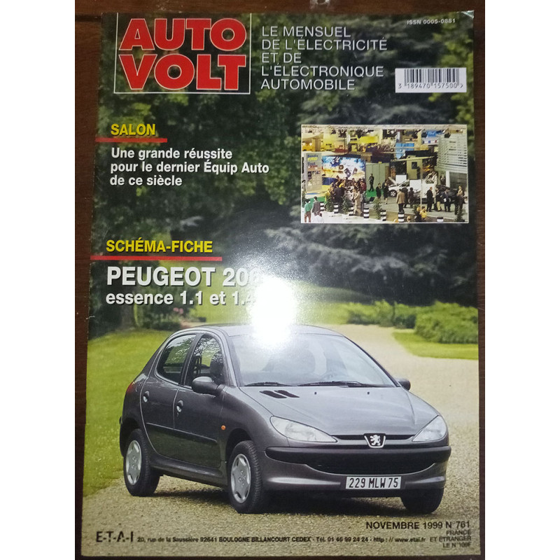 206 Ess - Revue Technique Electronic Auto Volt PEUGEOT
