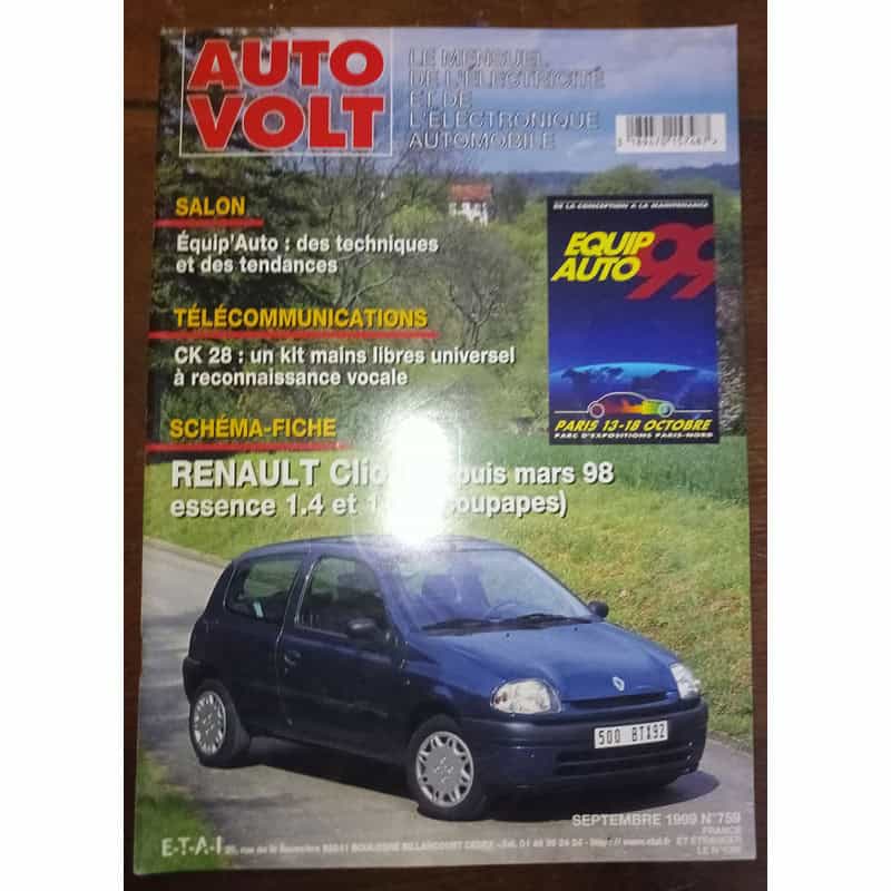 Clio II Ess. 98- - Revue Technique Electronic Auto Volt RENAULT
