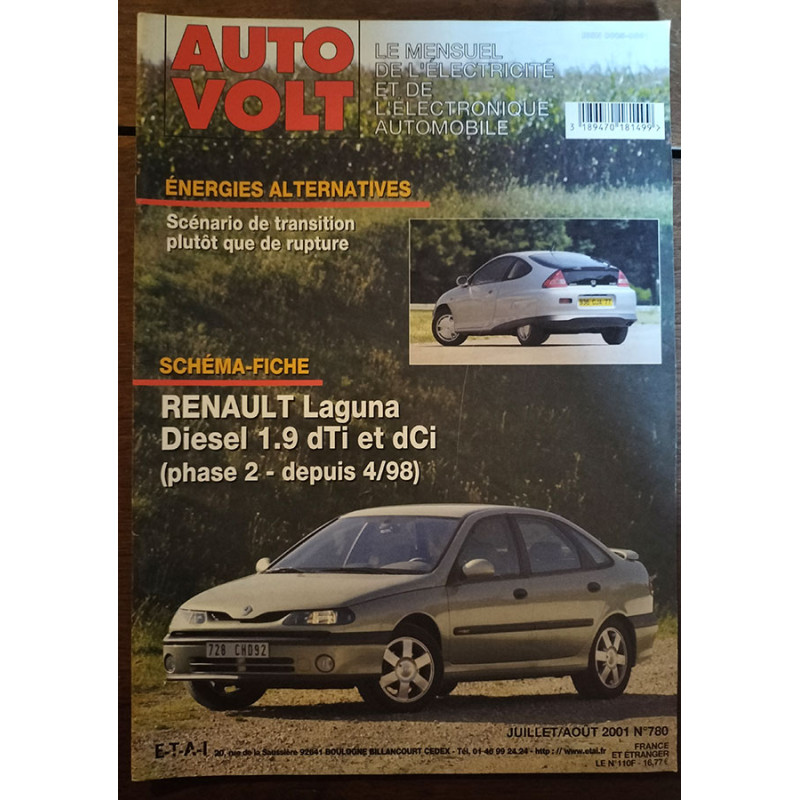 Laguna 1.9D Ph2 98-  - Revue Technique Electronic Auto Volt RENAULT