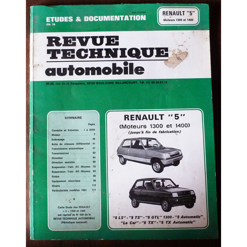 R5 - Revue Technique Renault