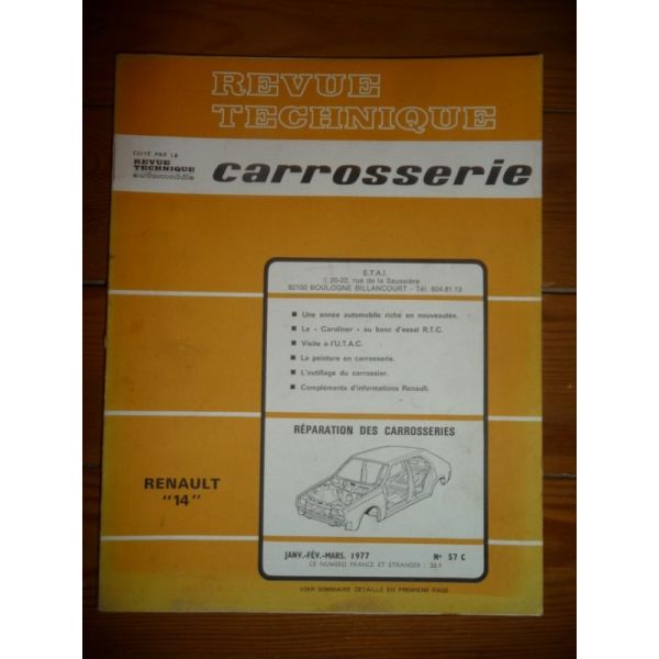 R14 Revue Technique Carrosserie Renault