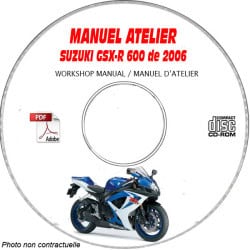 GSX-R 600 2006 - Manuel Atelier CDROM SUZUKI FR