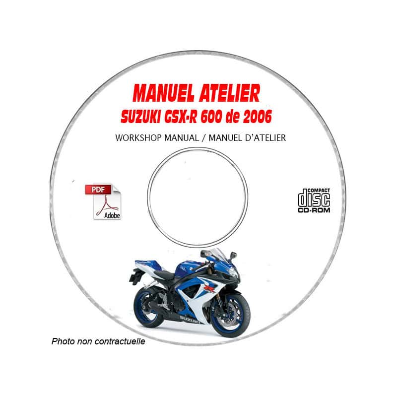 GSX-R 600 2006 - Manuel Atelier CDROM SUZUKI FR
