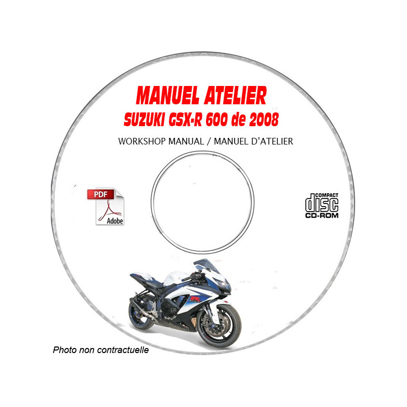 GSX-R 600 2008 - Manuel Atelier CDROM SUZUKI Anglais