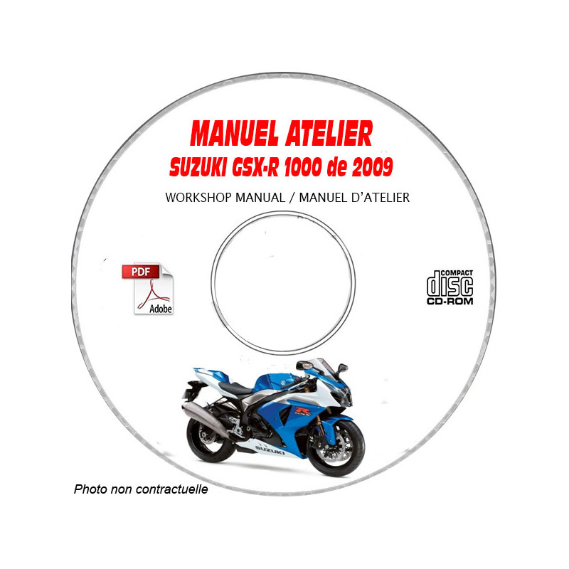GSX-R 1000 09 - Manuel Atelier CDROM SUZUKI Anglais