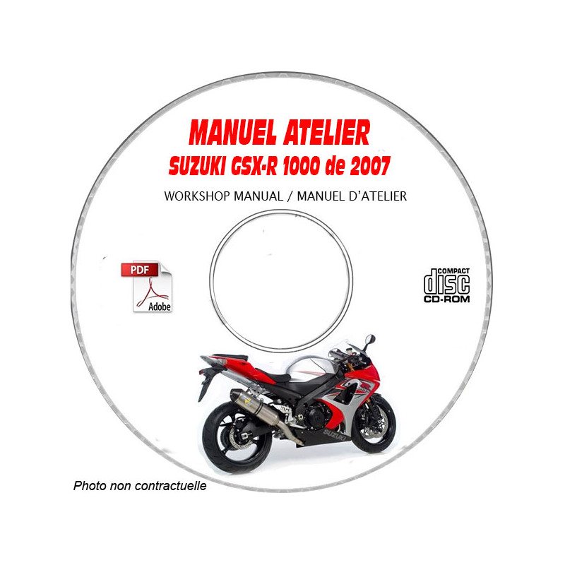GSX-R 1000 07 - Manuel Atelier CDROM SUZUKI Anglais