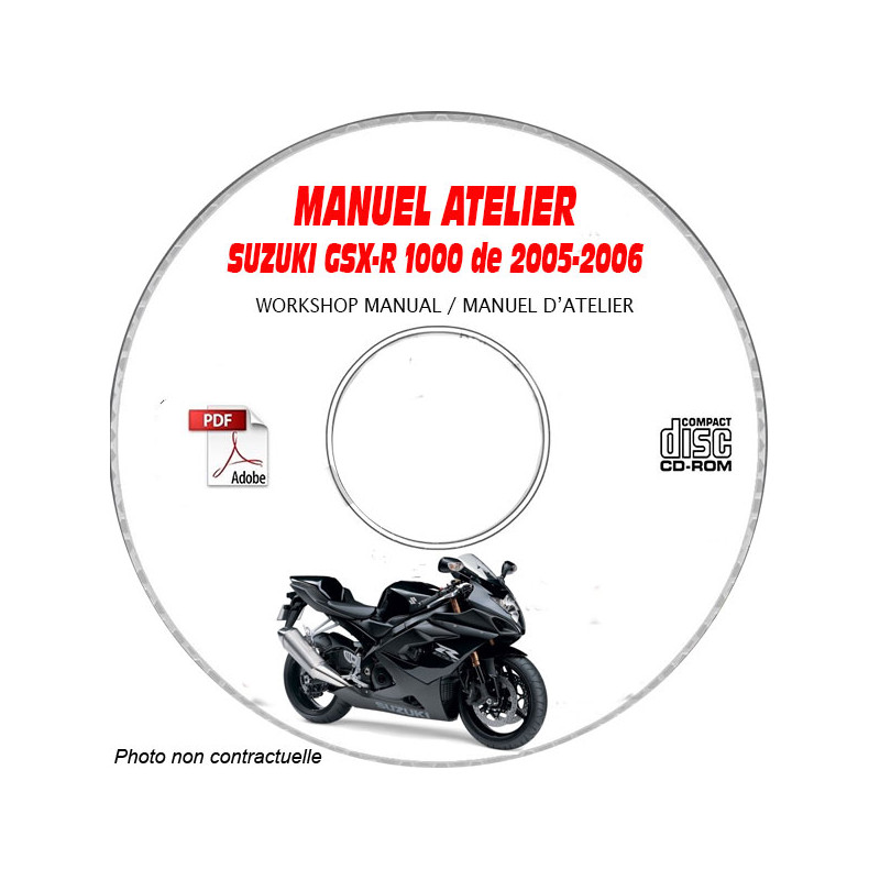 GSX-R 1000 05-06 - Manuel Atelier CDROM SUZUKI Anglais