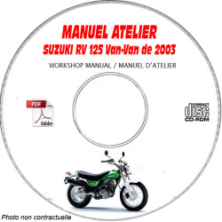 RV 125 VAN-VAN 03 Manuel Atelier CDROM SUZUKI
