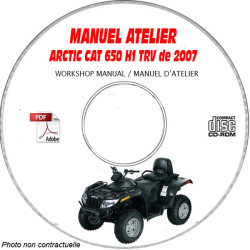 650 H1 TRV 07 - Manuel Atelier CDROM ARCTIC CAT Anglais