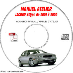 X-TYPE 01-09 - Manuel Atelier CDROM JAGUAR Anglais