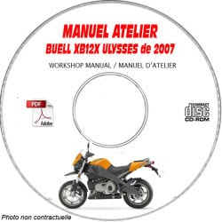 XB12X ULYSSES 07 - Manuel Atelier CDROM BUELL Anglais