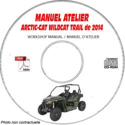 WILDCAT TRAIL 14 - Manuel Atelier CDROM ARCTIC CAT Anglais