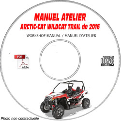 WILDCAT TRAIL 16 - Manuel Atelier CDROM ARCTIC CAT Anglais