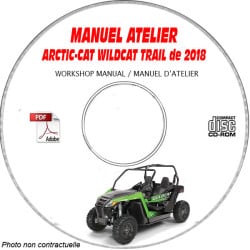 WILDCAT TRAIL 18 - Manuel Atelier CDROM ARCTIC CAT Anglais