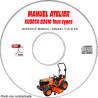 B2410 - Manuel Atelier CDROM KUBOTA Anglais
