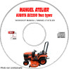 BX2200 - Manuel Atelier CDROM KUBOTA Anglais