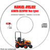 BX2670D - Manuel Atelier CDROM KUBOTA Anglais