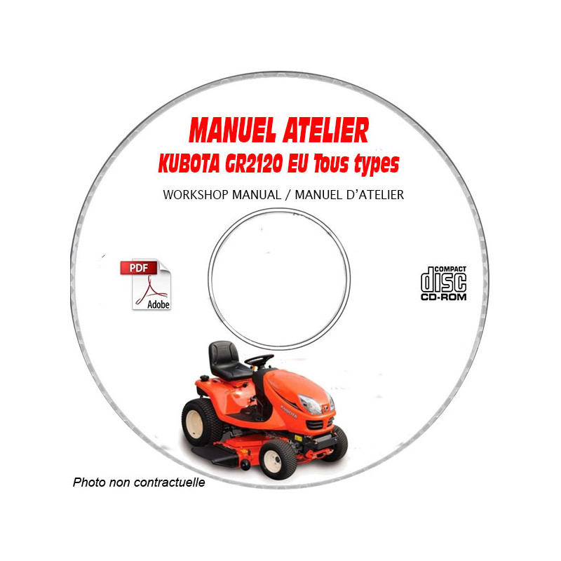 GR2120 EU - Manuel Atelier CDROM KUBOTA Anglais