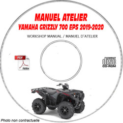 GRIZZLY 700 EPS 19-20 - Manuel Atelier CDROM YAMAHA Anglais