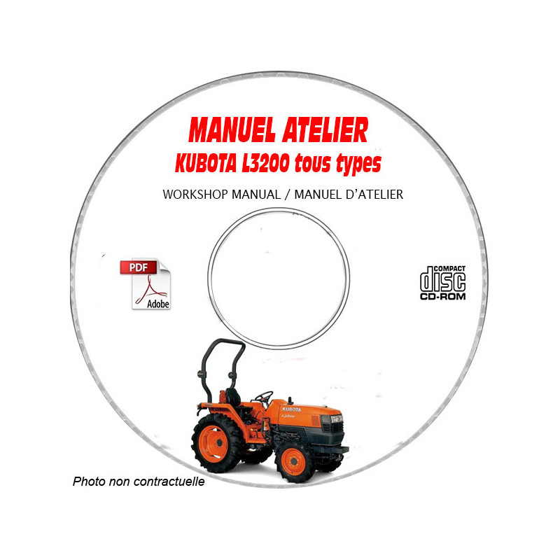 L3200 - Manuel Atelier CDROM KUBOTA Anglais