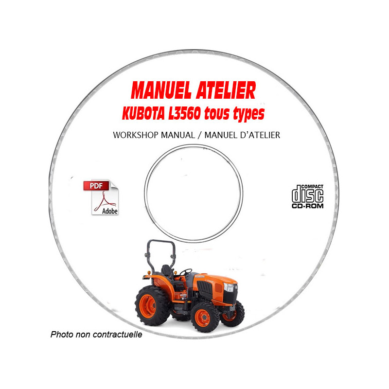 L3560 - Manuel Atelier CDROM KUBOTA Anglais