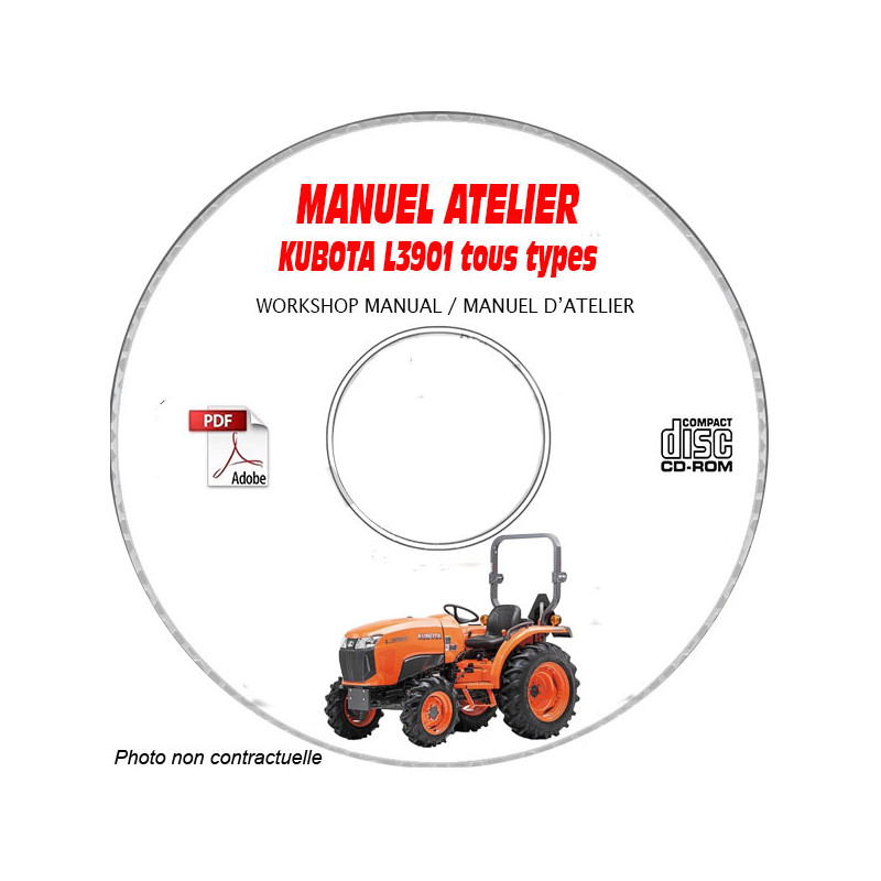 L3901 - Manuel Atelier CDROM KUBOTA Anglais
