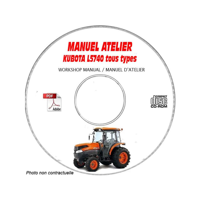 L5740 - Manuel Atelier CDROM KUBOTA Anglais