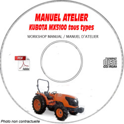 MX5100 - Manuel Atelier CDROM KUBOTA Anglais