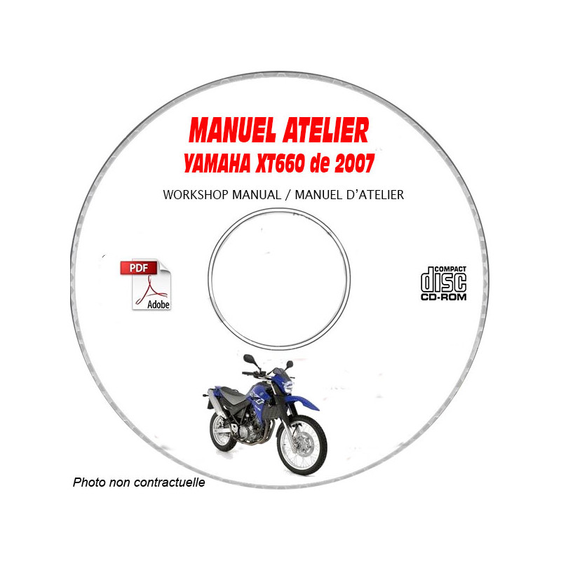 XT 660 07 - Manuel Atelier CDROM YAMAHA Anglais