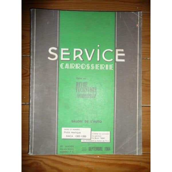 1300 1500 Revue Technique Carrosserie Talbot Simca