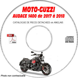 AUDACE 1400 17-18 - Catalogue Pieces CDROM MOTO-GUZZI Anglais