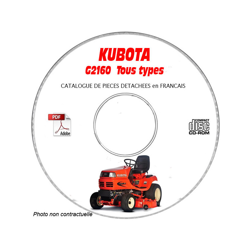 G2160  - Catalogue Pieces CDROM KUBOTA FR