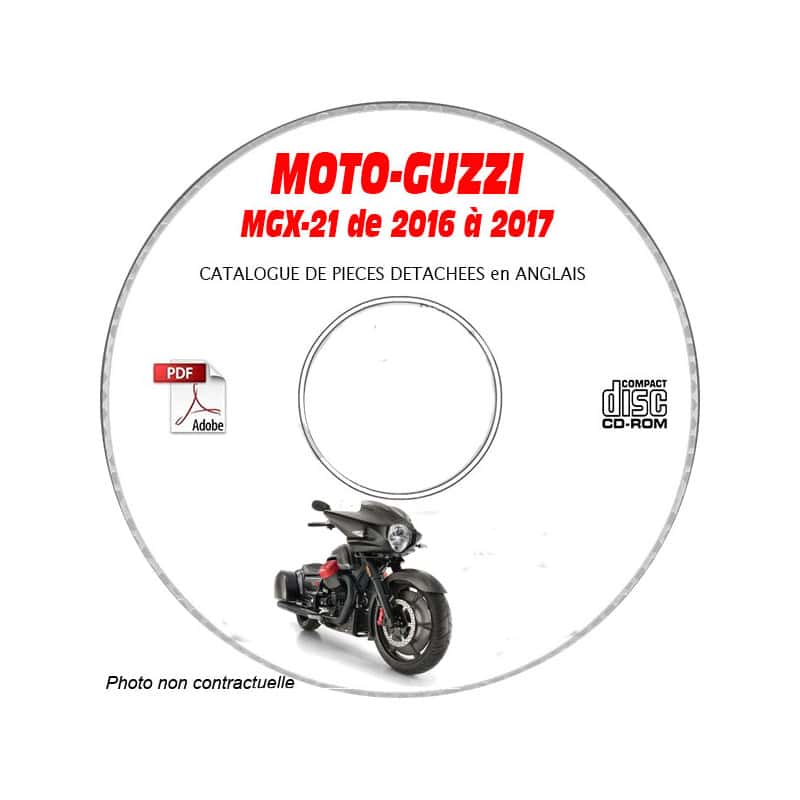 MGX-21 16-17 - Catalogue Pieces CDROM MOTO-GUZZI Anglais