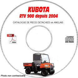 RTV900 04-  - Catalogue Pieces CDROM KUBOTA Anglais