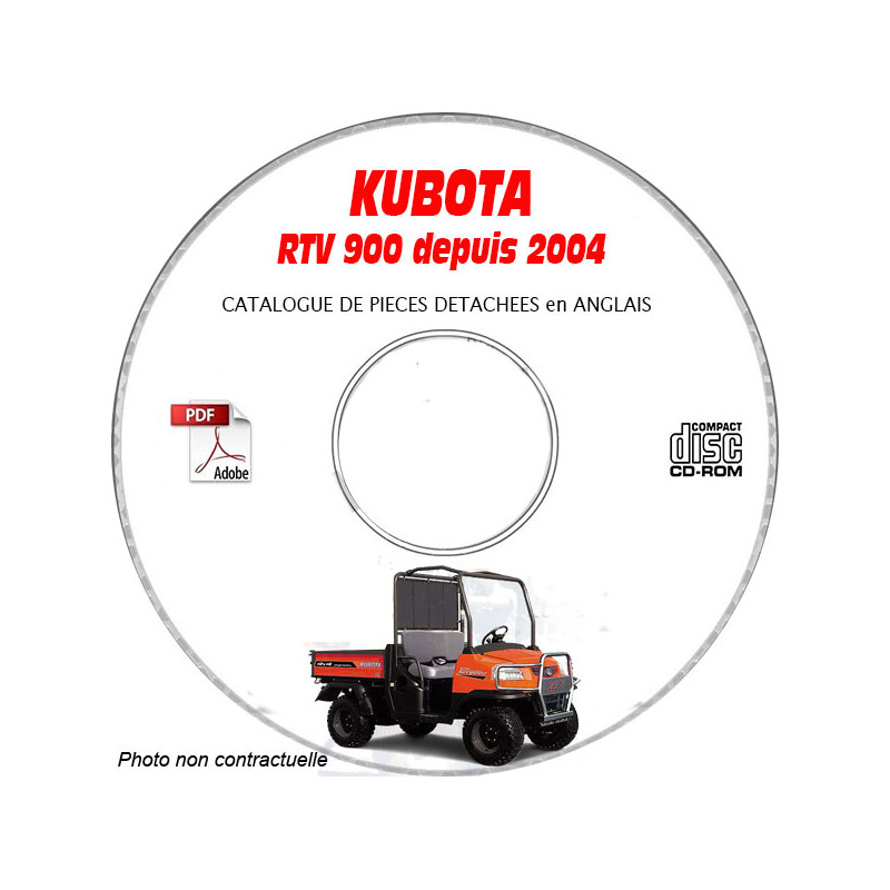 RTV900 04-  - Catalogue Pieces CDROM KUBOTA Anglais