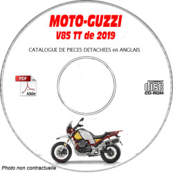 V85 TT 19 - Catalogue Pieces CDROM MOTO-GUZZI Anglais