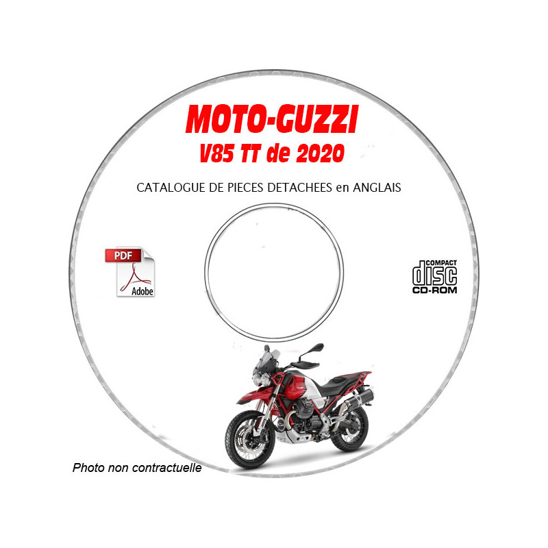 V85 TT 20 - Catalogue Pieces CDROM MOTO-GUZZI Anglais