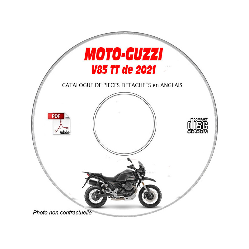 V85 TT 21 - Catalogue Pieces CDROM MOTO-GUZZI Anglais