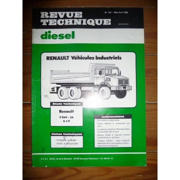 C260-26 6x4 Revue Technique PL Renault