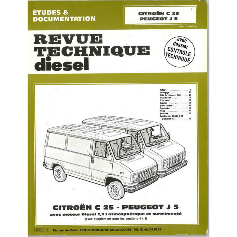 copy of C25 J5 Revue Technique Citroen Peugeot