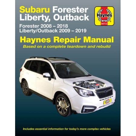 SUBARU FORESTER de 2008 à 2018  RTH89712- Revue Technique Haynes Anglais