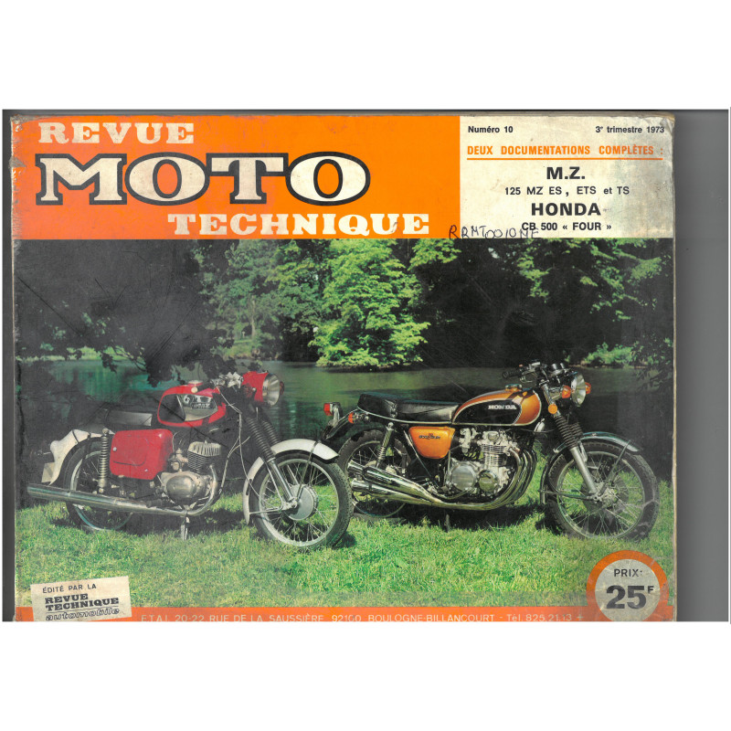CB500 FOUR 125ES,ETS,TS - Revue Technique moto Honda Mz
