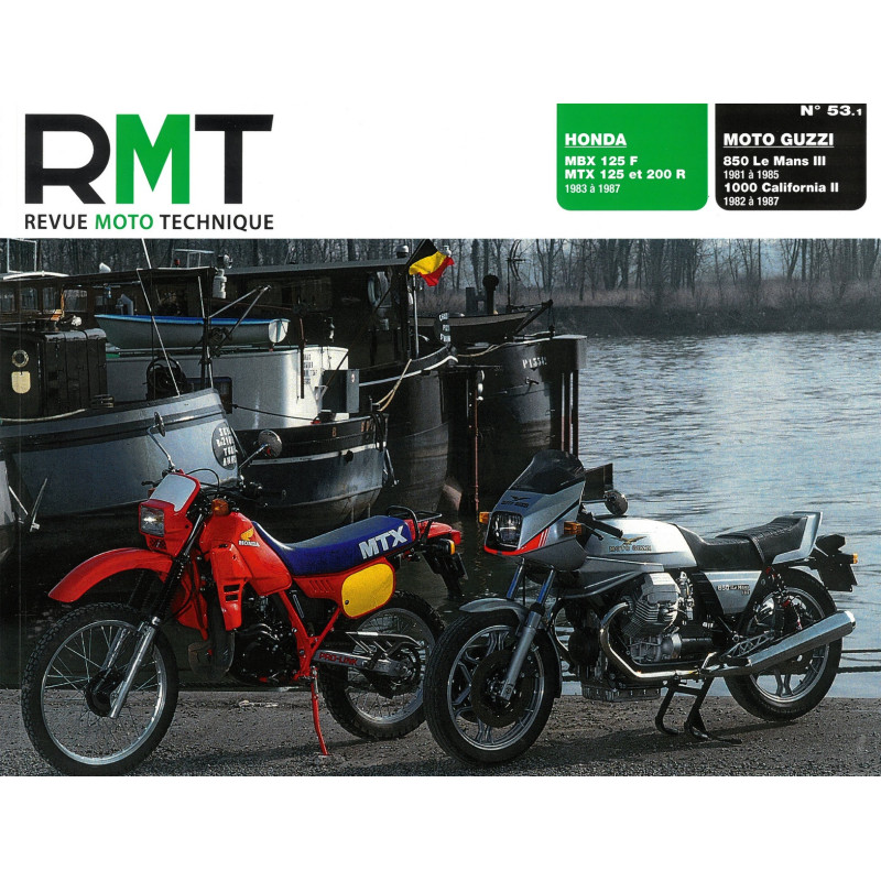 MBX125 MTX125 200 - Le Mans California 3 Revue Technique moto Honda Guzzi