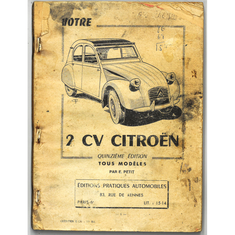 2CV  - Revue Technique Citroen